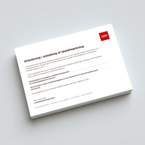 A5 Blok: Orienteringsseddel