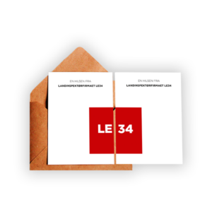 Anledningskort m. logo, 25 stk.