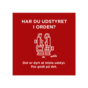 Klistermærker "har du udstyret i orden? - 5 stk