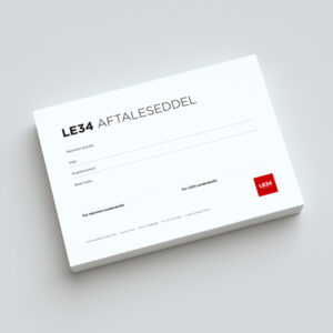A5 blok: Aftaleseddel